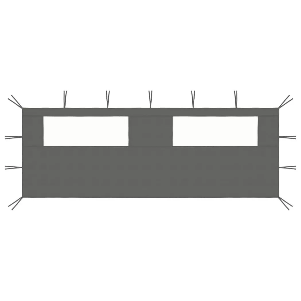 VidaXL - Paroi latérale de belvédère tissu, One Size, Gris