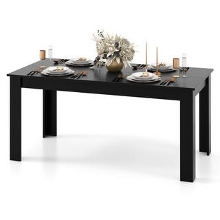 Northix Table à manger extensible de 160 cm de long, table de cuisine moderne pouvant accueillir jusqu'à 8 personnes  