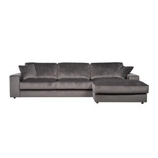 mutoni Divano angolare Santos pouf destro grigio 312  