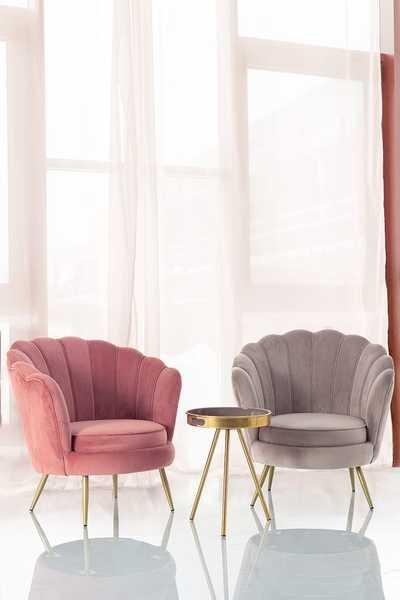 mutoni Fauteuil Giliola vieux rose  