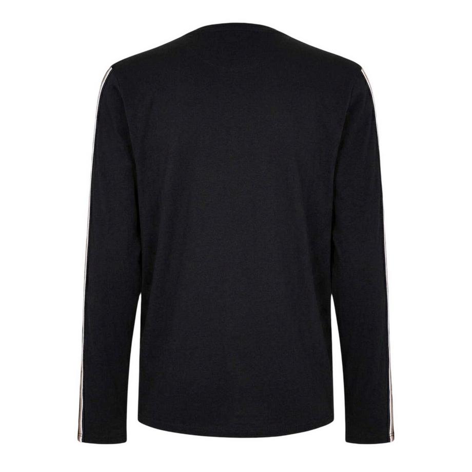 BOSS T-Shirt en Jersey à Manches Longues avec Rayures  