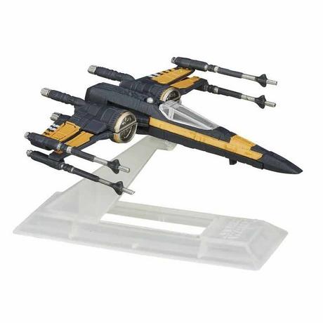 Hasbro  Star Wars The Force Awakens Black Titanium Poe's X-Wing Fighter 2-Inch Diecast Vehicle 