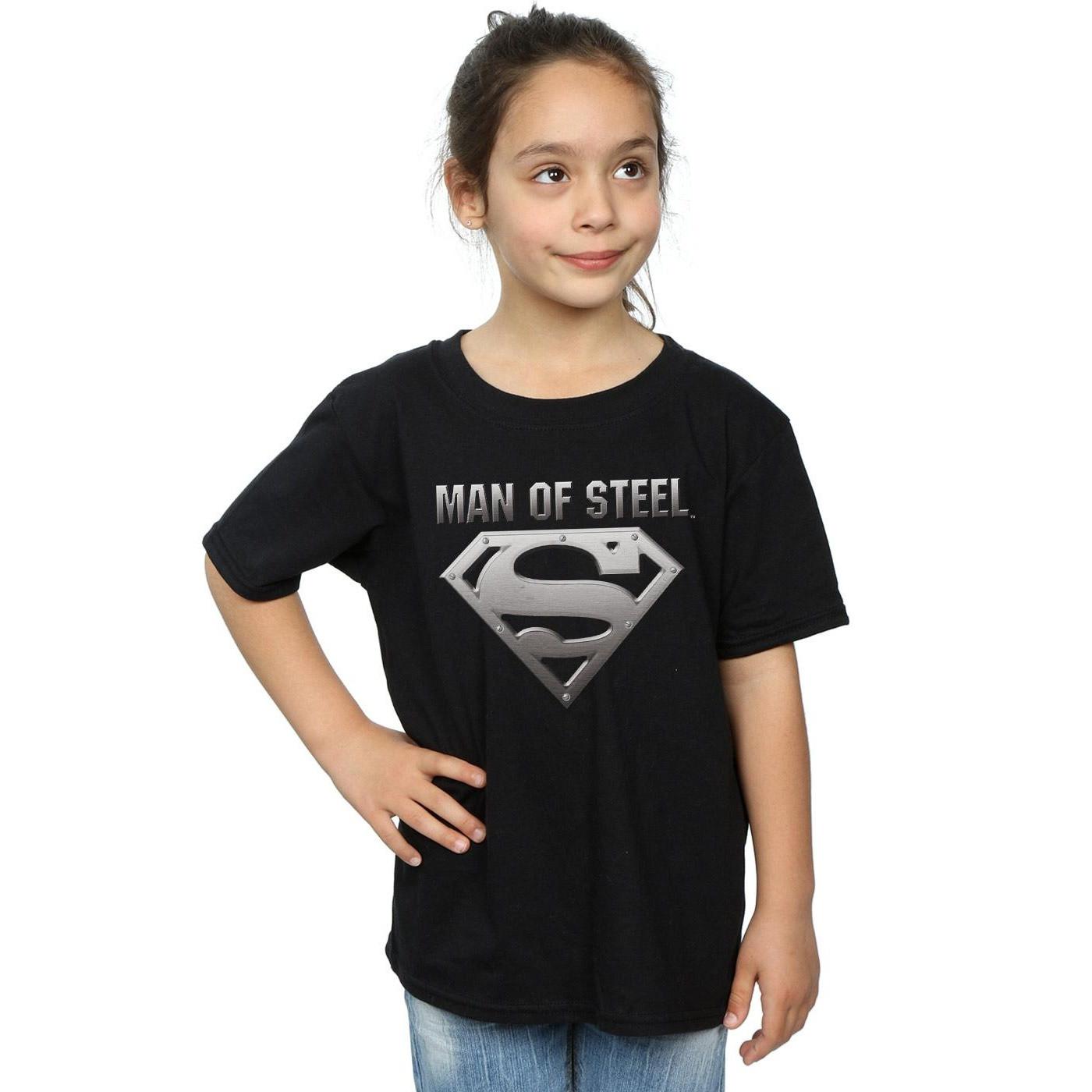 DC COMICS  Superman Man Of Steel Shield TShirt 