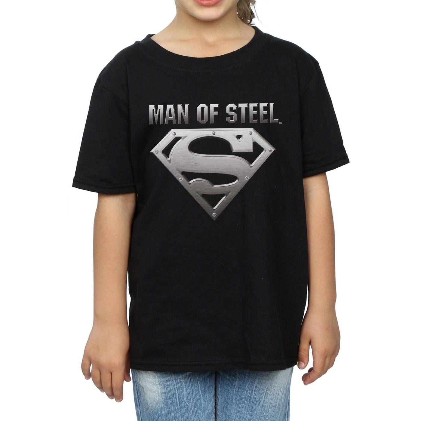 DC COMICS  Tshirt SUPERMAN MAN OF STEEL SHIELD 