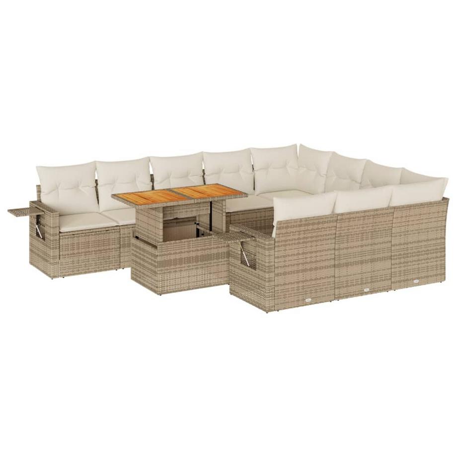 Ensemble de canapés de jardin rotin synthétique