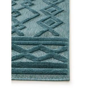 Benuta Tapis d'extérieur & intérieur Bonte Turquoise  