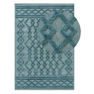 Benuta Tapis d'extérieur & intérieur Bonte Turquoise  