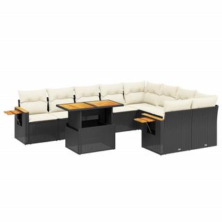 VidaXL set divano da giardino Polirattan  