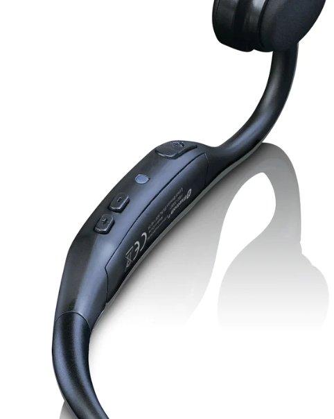 Lenco  Lenco HBC-200GY écouteur/casque Sans fil Minerve Sports Micro-USB Bluetooth Noir 