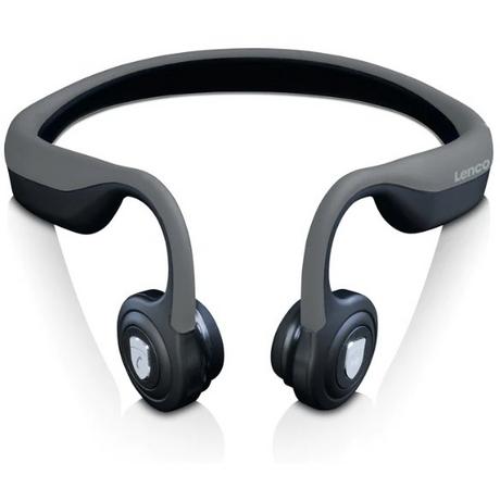 Lenco  Lenco HBC-200GY écouteur/casque Sans fil Minerve Sports Micro-USB Bluetooth Noir 