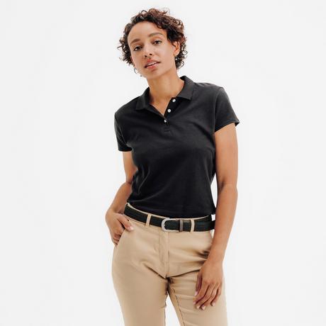 INESIS  Polo golf donna maniche corte cotone 