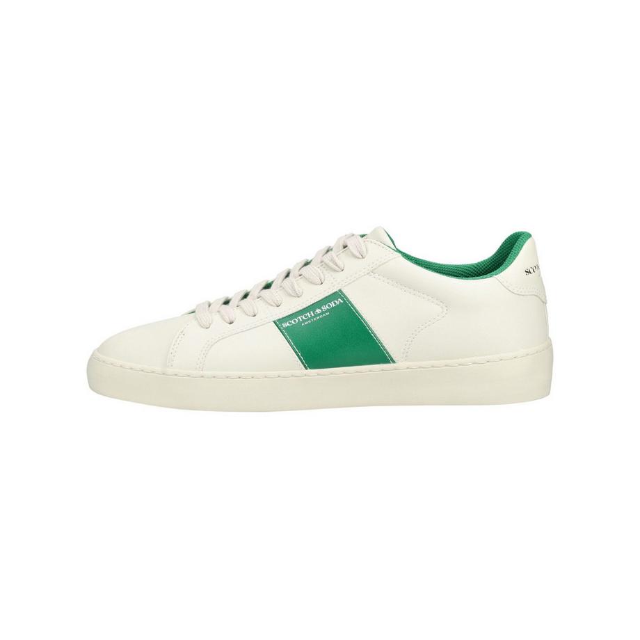 Scotch & Soda Sneaker bianca con pannello navy  