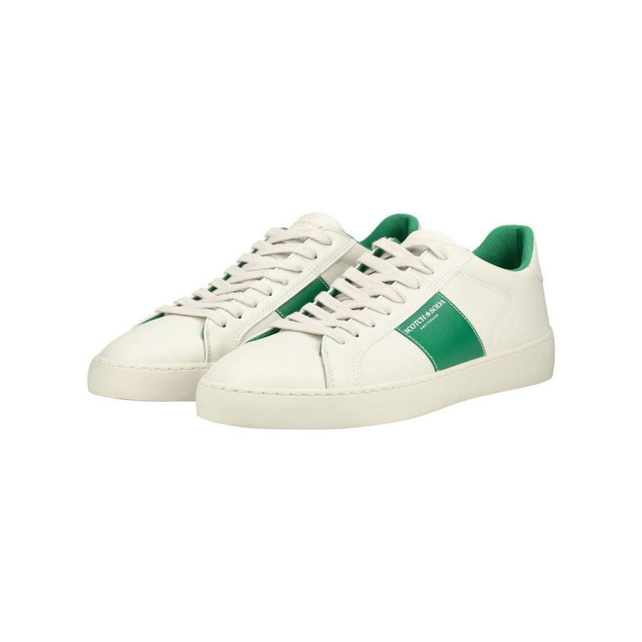 Scotch & Soda Sneaker bianca con pannello navy  