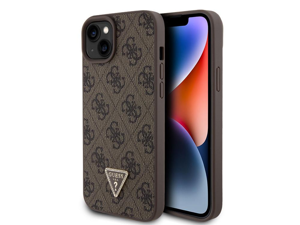 GUESS  Coque iPhone 15 Plus Triangle Strass 4G 