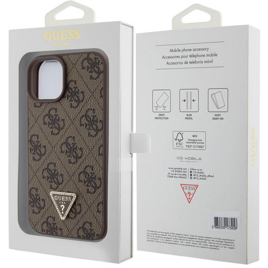 GUESS  Hülle iPhone 15 Plus Triangle Diamond 4G 