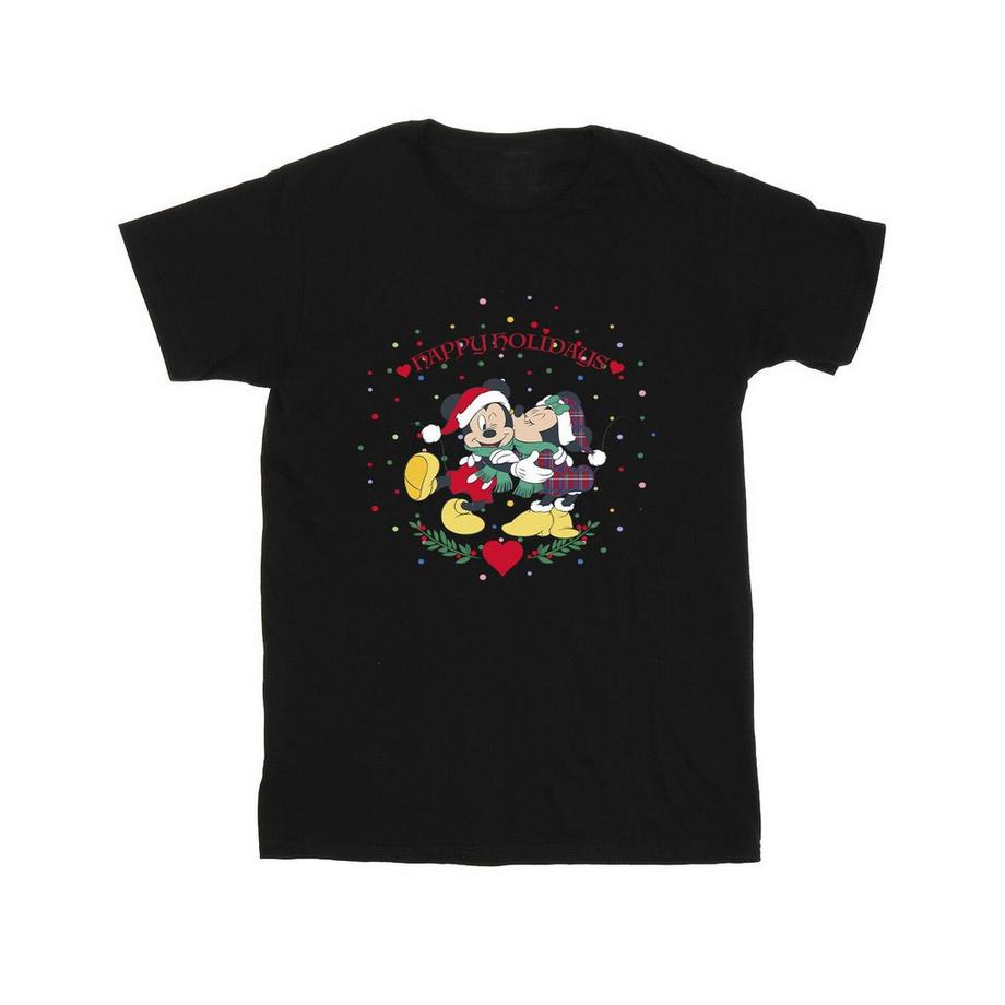 Disney Mickey e Minnie Mouse Happy Holidays T-Shirt  