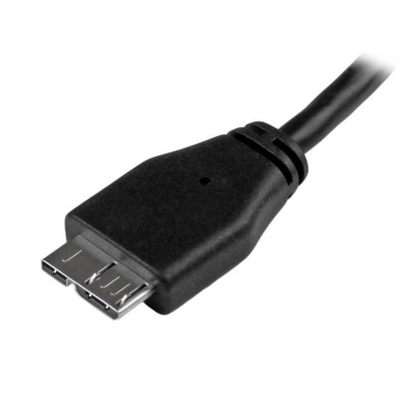 STARTECH.COM  StarTech.com 15cm schlankes SuperSpeed USB 3.0 A auf Micro B Kabel - StSt 