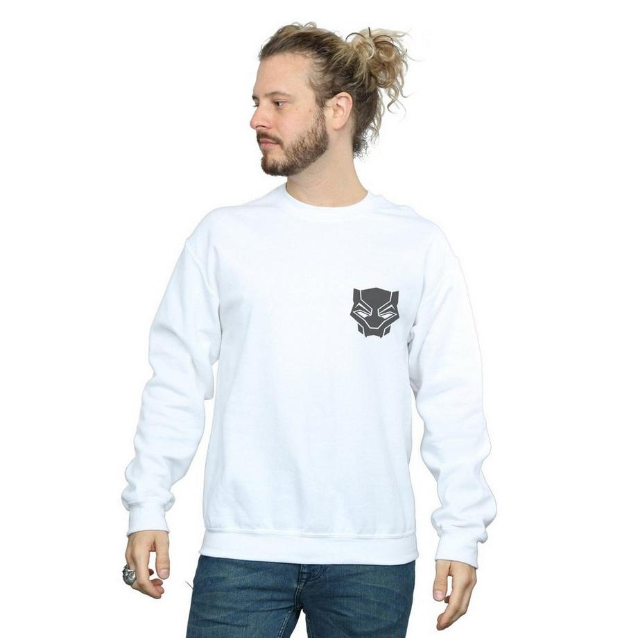 MARVEL Black On Black Felpa Stampata  