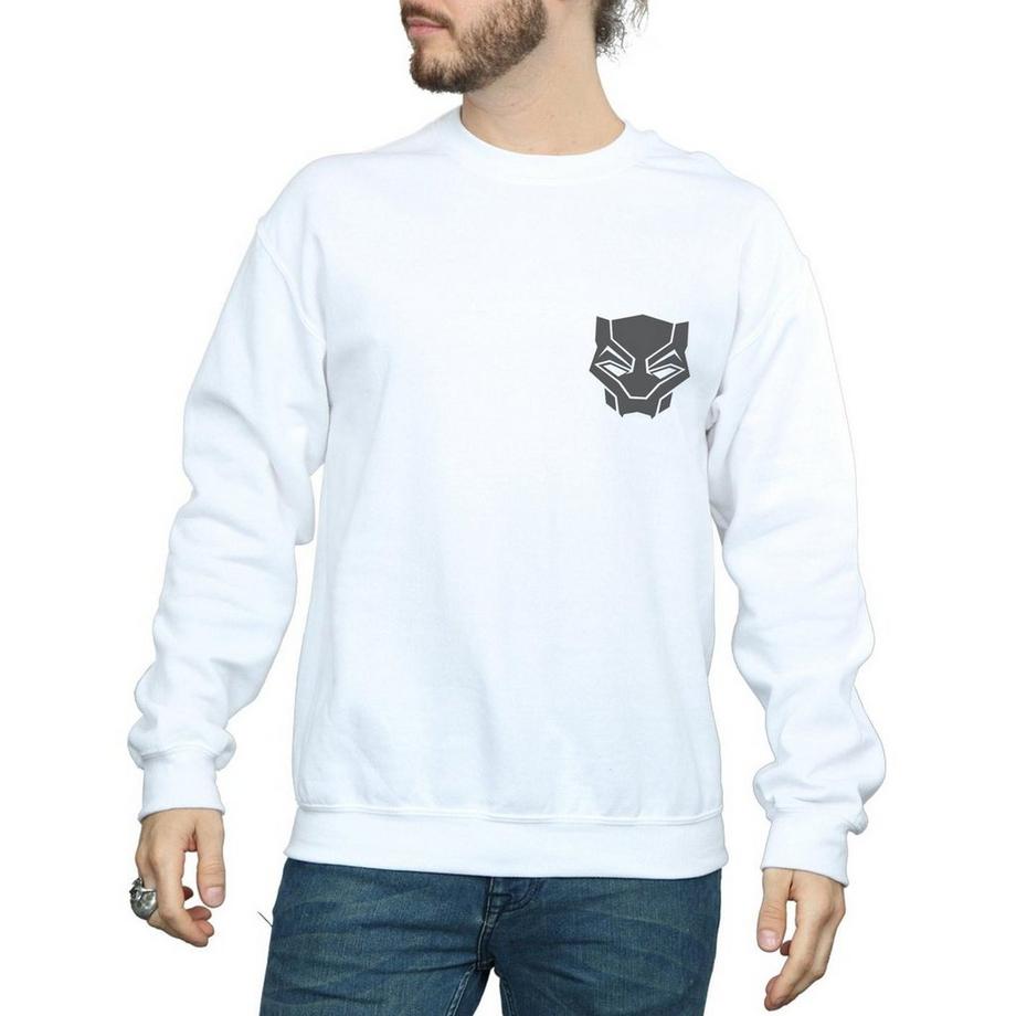 MARVEL Black On Black Felpa Stampata  