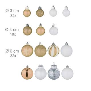 Northix Weihnachtsbaumschmuck-Set  