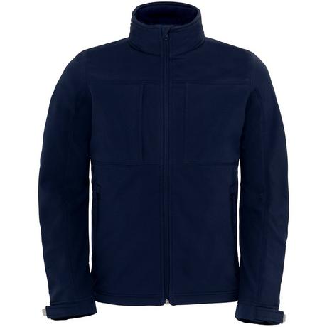 B and C Veste Softshell à Capuche Doublure Polaire  