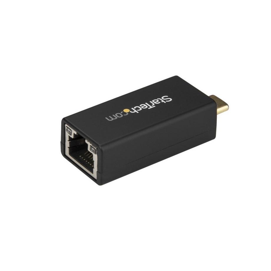 STARTECH.COM  USB-C auf Gigabit Netzwerk Adapter - USB 3.0/USB 3.1 Typ-C 1Gbit/s NIC/Netzwerkadapter - USB-C/TB3 auf 1GbE RJ45/LAN - Windows, MacOS, Chromebook kompatibel - Schwarz 
