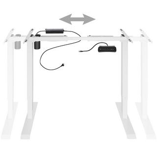 Tectake Tischgestell elektrisch höhenverstellbar Memory-Funkt. 85-129x65x71-121cm  