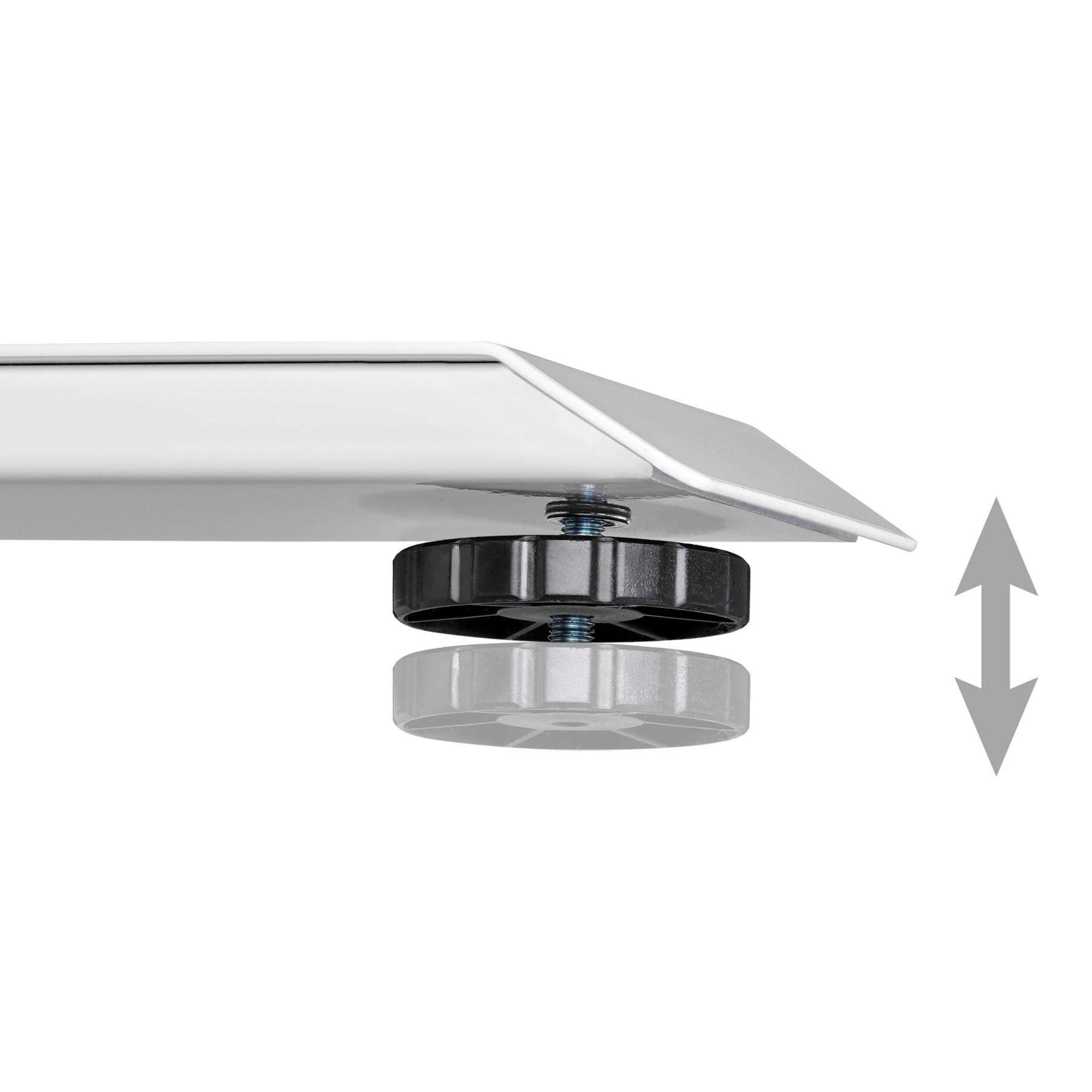 Tectake Telaio per scrivania elettrico ad altezza regolabile e memorizzabile 85-129 x 65 x 71-121 cm  