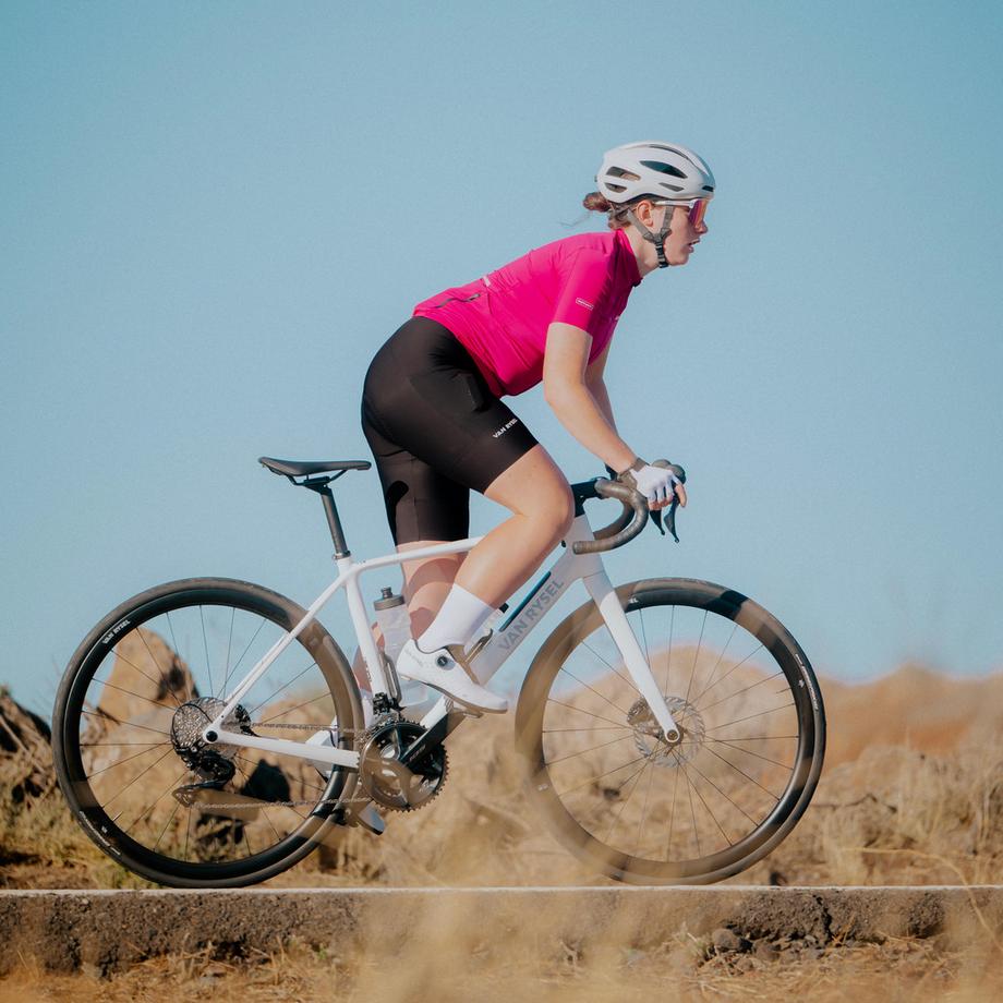 VAN RYSEL  Pantaloncini da ciclismo donna corti - Endurance poliestere 