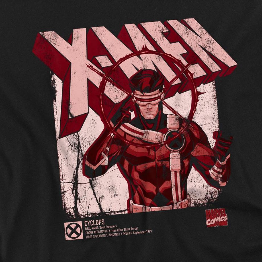MARVEL XMen Cyclops Grafik Langarm T-Shirt  