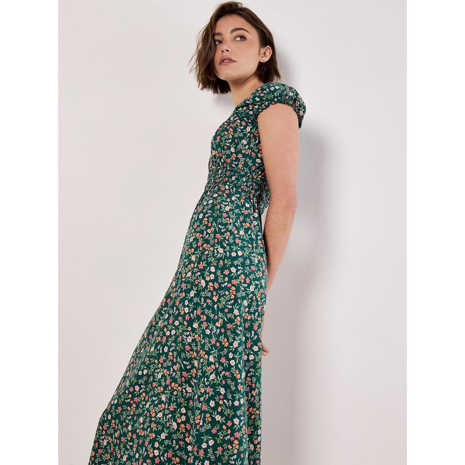 APRICOT Garden Floral Milkmaid Midikleid  