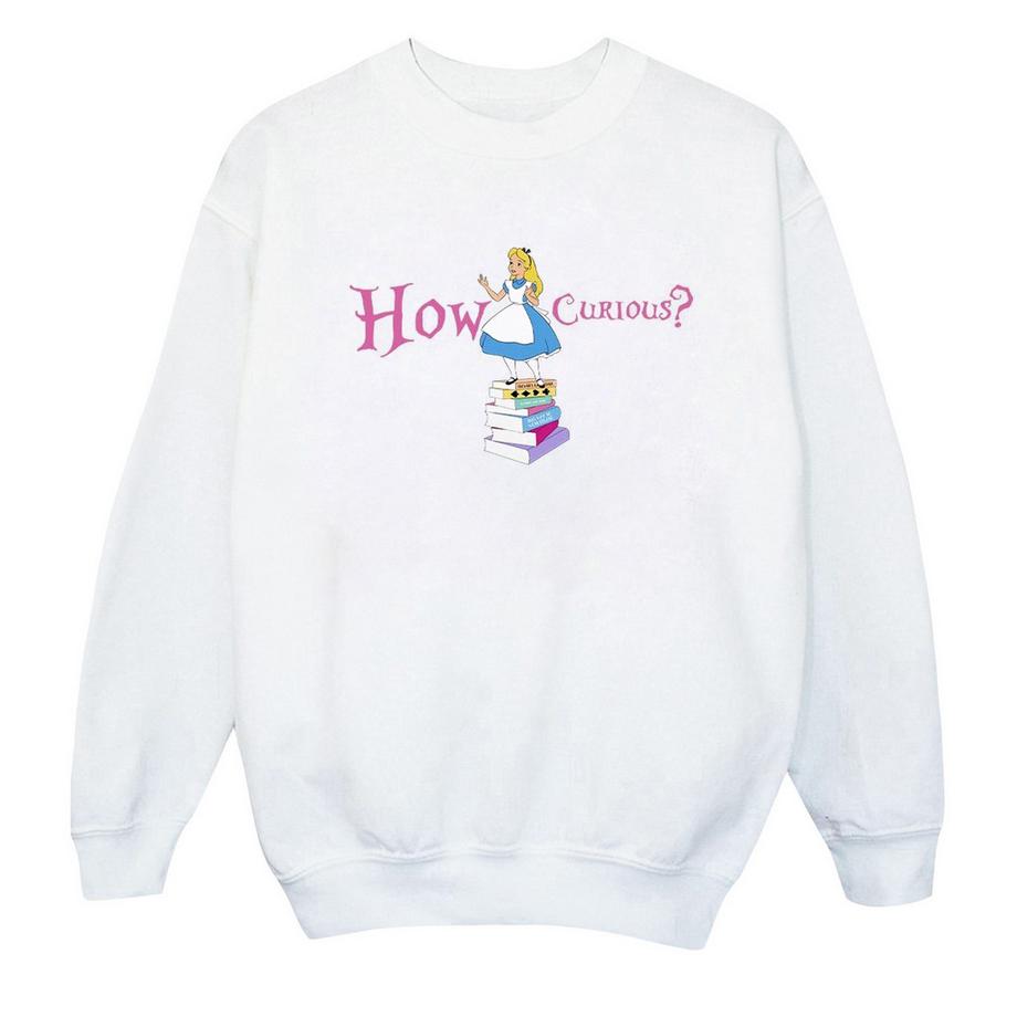 Disney  Sweat ALICE IN WONDERLAND HOW CURIOUS 