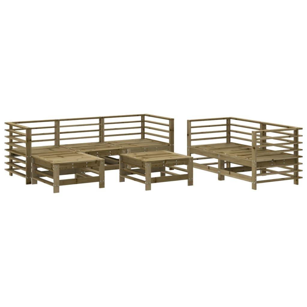 VidaXL set mobili da giardino Legno di pino impregnato  