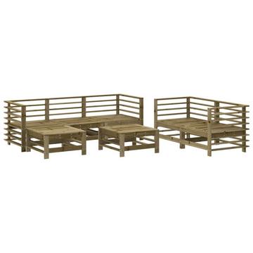 set mobili da giardino Legno di pino impregnato