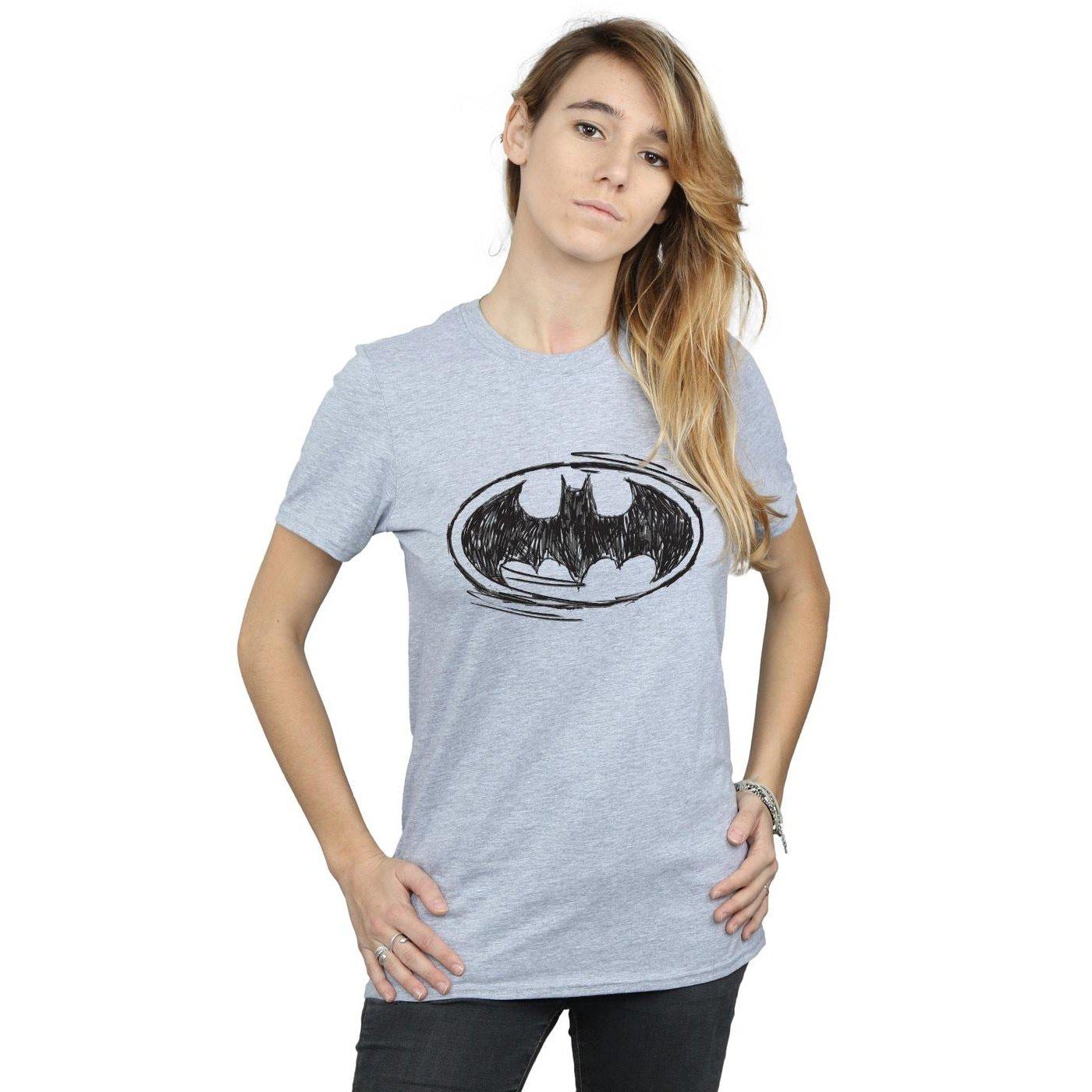DC COMICS Batman Sketch Logo T-Shirt  