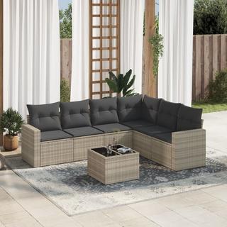 VidaXL set divano da giardino Polirattan  