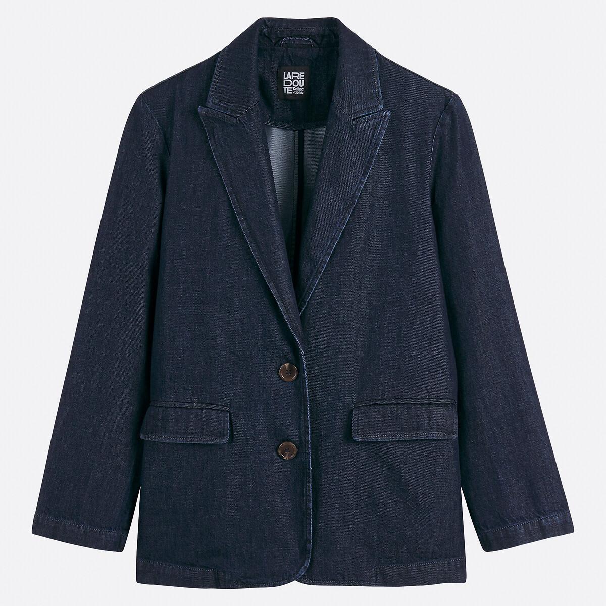 La Redoute Collections Denim Blazer Coupe Droite  