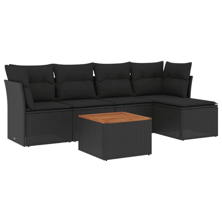 set divano da giardino Polirattan