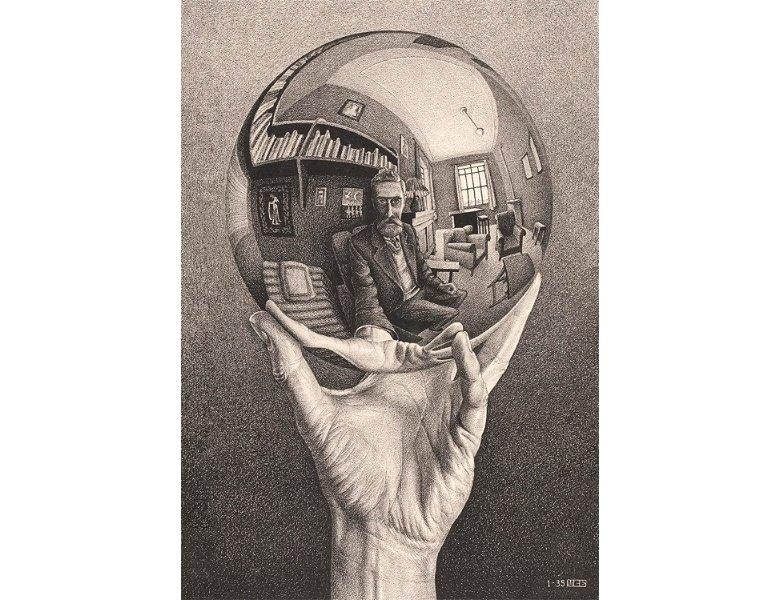 Clementoni  Puzzle Escher Hand with Reflecting Sphere (1000Teile) 