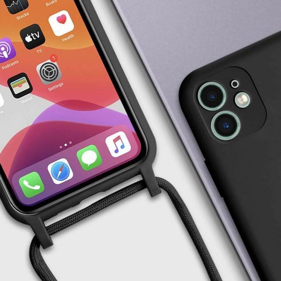 Avizar  Cover con Cordino iPhone 11 Nera 