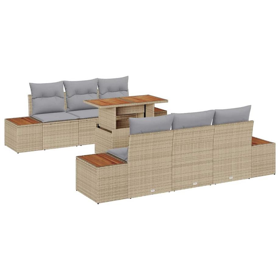 Ensemble de meubles d'extérieur poly rattan