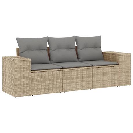 VidaXL set divano da giardino Polirattan  