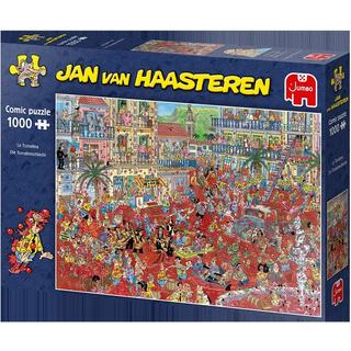 JUMBO  Casse-tête Jumbo Jan van Haasteren La Tomatina - 1000 pièces 