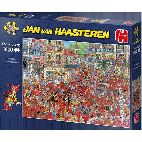 JUMBO  Casse-tête Jumbo Jan van Haasteren La Tomatina - 1000 pièces 