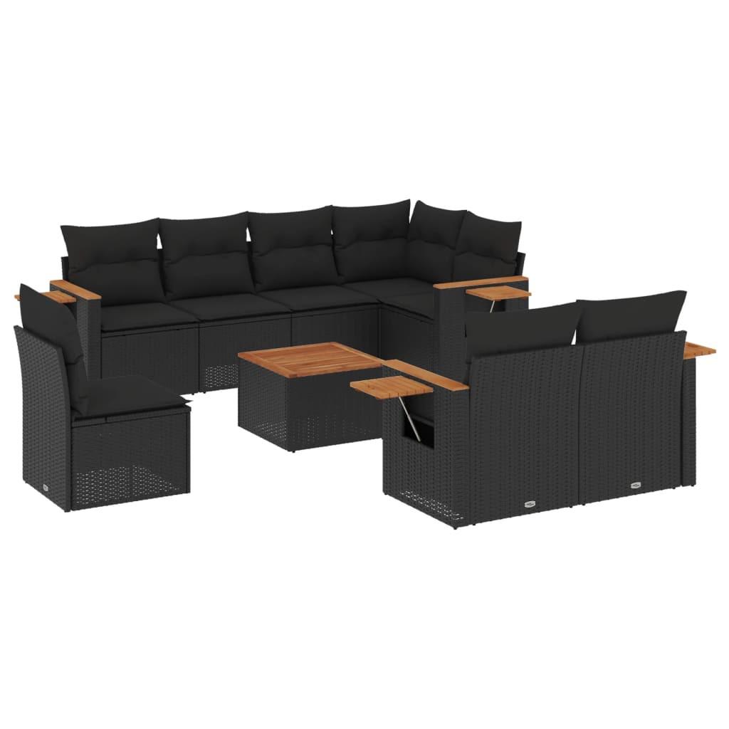 VidaXL set divano da giardino Polirattan  