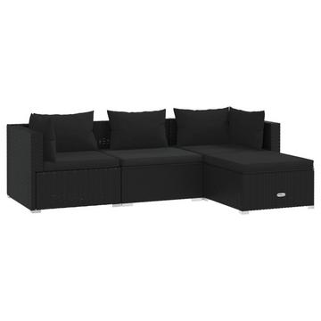 set lounge giardino Polirattan