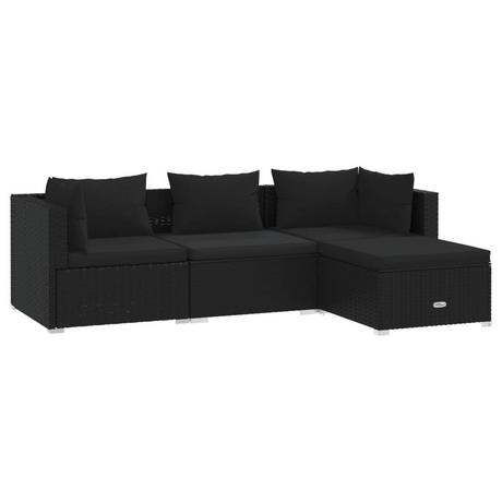 VidaXL set lounge giardino Polirattan  