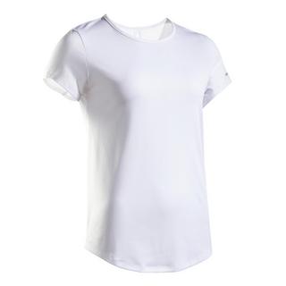 ARTENGO  T-Shirt tennis col rond dry femme - Essentiel 100 blanc 