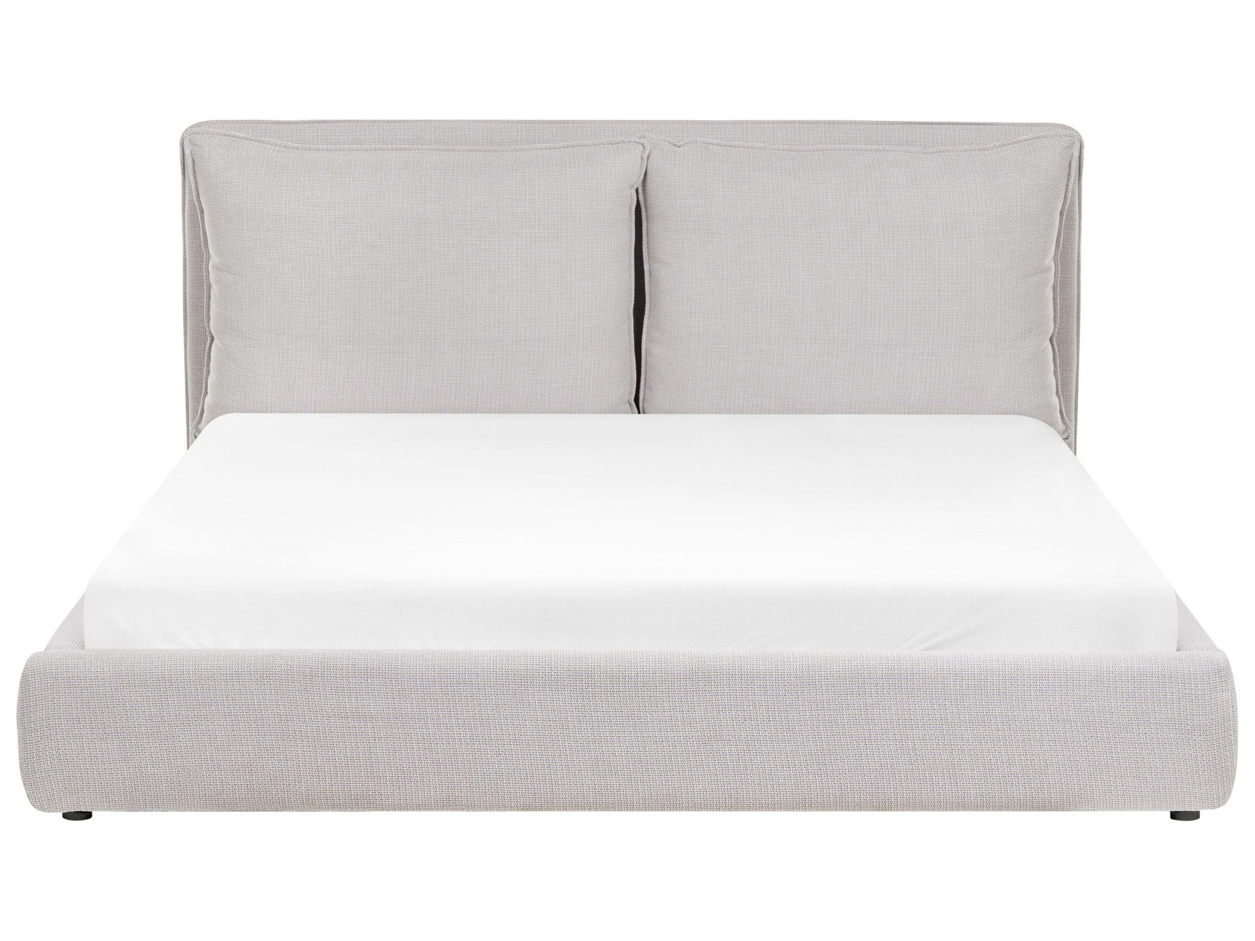 Beliani Letto en Tessuto Scandinavo BAJONNA  