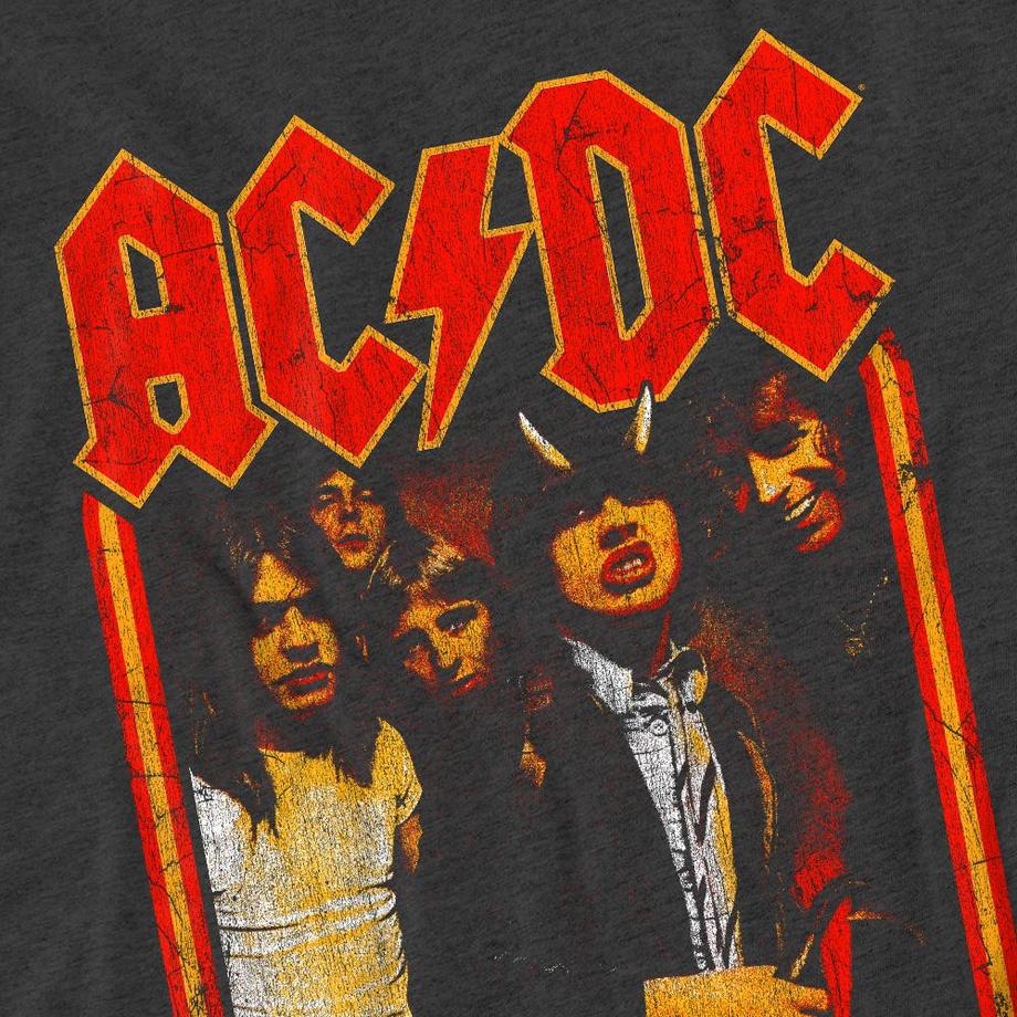 AC/DC ACDC T-Shirt Stampata Maniche Corte  